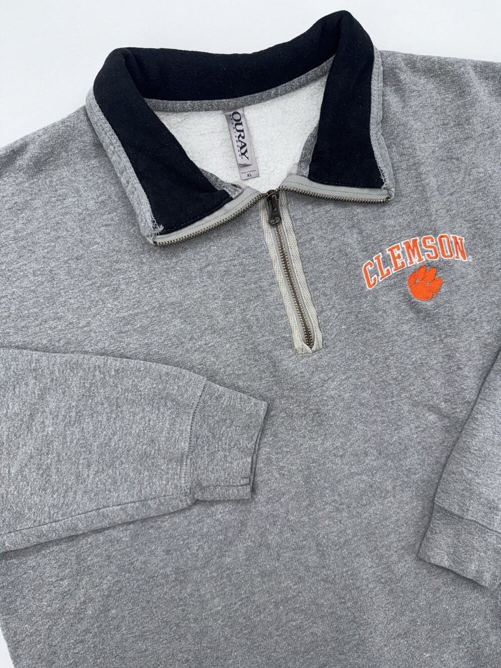 Clemson Tigers Sweatshirt Mens XLarge Gray NCAA Football Ouray Pullover